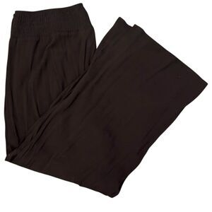 Kona Sol Black Wide Leg Beach Pants Women’s Size XL Side Slit